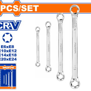 WADFOW ΣΕΤ ΠΟΛΥΓΩΝΑ ΚΛΕΙΔΙΑ STAR 4ΤΕΜ (WFR2404)