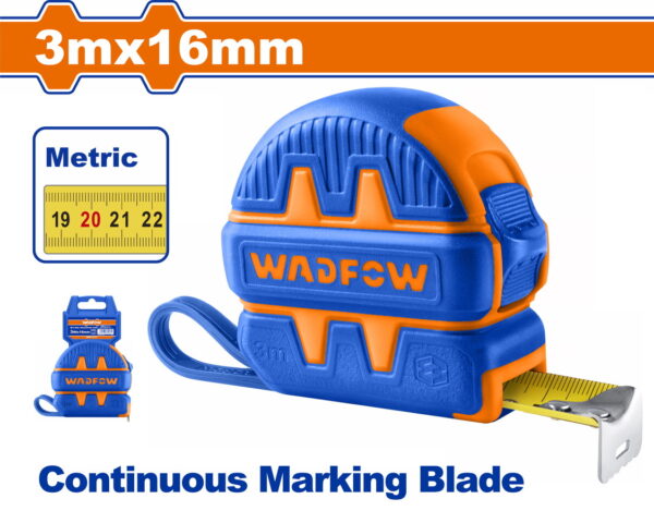 WADFOW ΜΕΤΡΟΤΑΙΝΙΑ 3m X 16mm ΜΕΤΡΙΚΟ (WMT1211)"