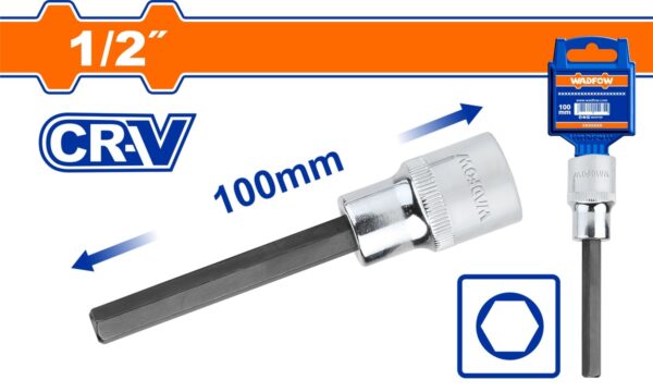 WADFOW ΚΑΡΥΔΑΚΙ ΑΛΛΕΝ 1/2" 6Χ100mm (WSC5203)"