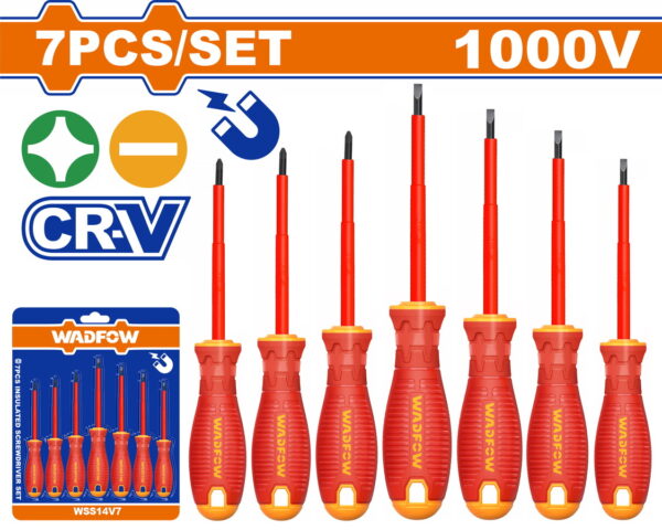 WADFOW ΣΕΤ ΚΑΤΣΑΒΙΔΙΑ ΜΑΓΝ. VDE 1000V 7ΤΕΜ (WSS7407)"