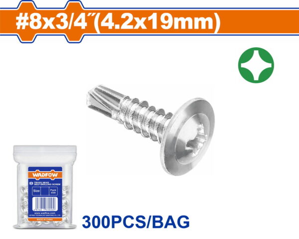 WADFOW ΛΑΜΑΡΙΝΟΒΙΔΑ ΑΥΤΟΔ/ΤΗ WAFFER 8 Χ 3/4" / 4.2 Χ 19mm 300TEM (WXS3912)"