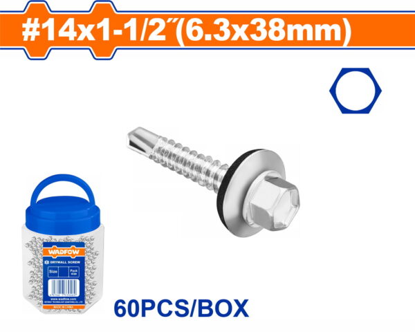 WADFOW ΛΑΜΑΡ. ΕΞΑΓ. ΑΥΤΟΔ/ΤΗ ΓΑΛΒ ΜΕ ΡΟΔΕΛΑ 14 X 1-1/2"/ 6.3 Χ 38mm 60TEM ΣΕ ΠΛΑΣΤ. ΒΑΖΑΚΙ (WXS4T14)"