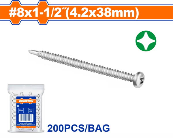 WADFOW ΛΑΜΑΡΙΝΟΒΙΔΑ ΑΥΤΟΔ/ΤΗ ΨΩΜΑΚΙ 8 Χ 1-1/2" / 4.2 Χ 38mm 200TEM (WXSD927)"