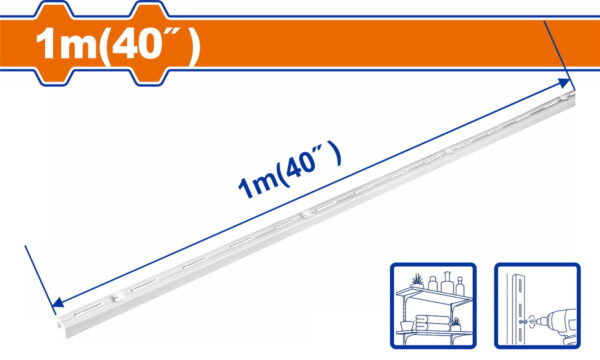 WADFOW ΒΕΡΓΑ ΔΙΑΤΡΗΤΗ ΜΟΝΗ ΡΑΦΙΩΝ 1m (WZJ9301)"
