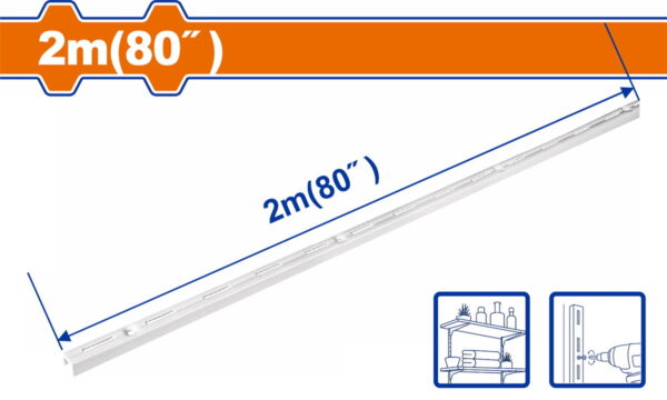 WADFOW ΒΕΡΓΑ ΔΙΑΤΡΗΤΗ ΜΟΝΗ ΡΑΦΙΩΝ 2m (WZJ9303)"